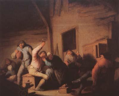 Ostade, Adriaen van Peasants Carousing in a Tavern (mk08) China oil painting art